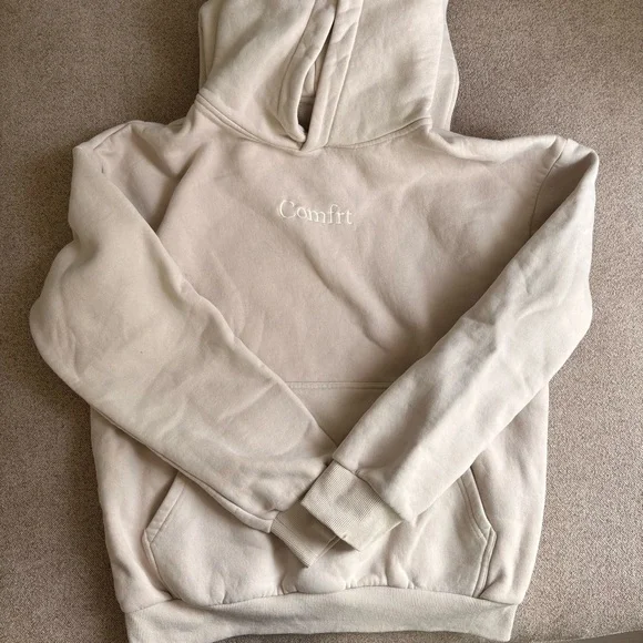 Comfrt Women's Cream Sweatshirt & Hoodie Set - Picture 2 of 2